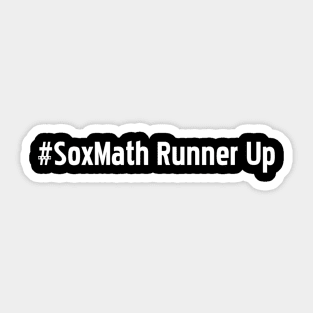 #SoxMath Runner Up Sticker